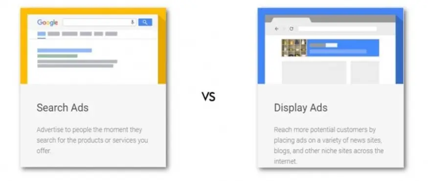 search ads vs display ads
